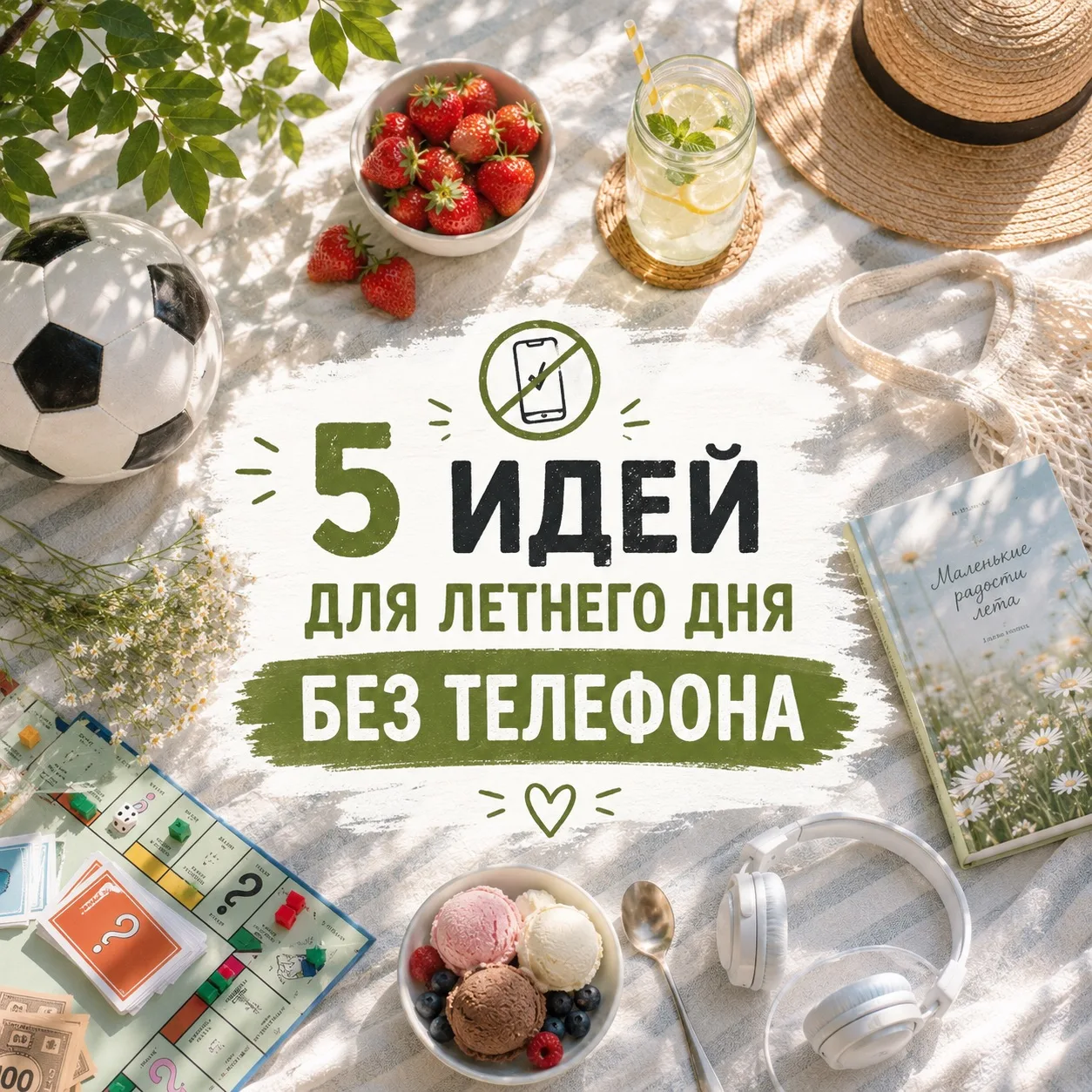 📵 День без телефона – это не наказание, а возможность провести время по-другому ☀️

Иногда самые ин