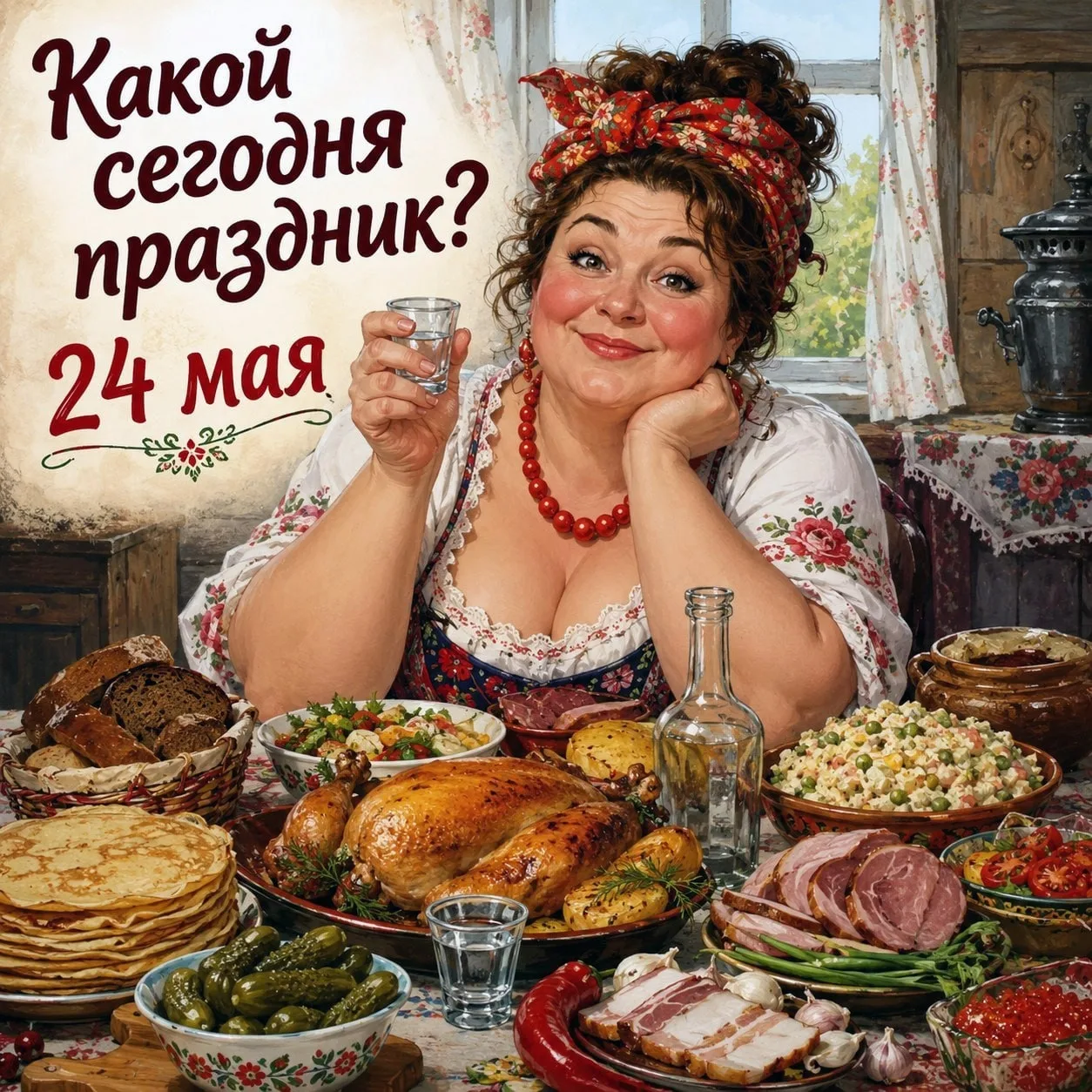 🗓  24 мая – отмечается 19 праздников.  ✅ Праздник горилки ✅ День славянской письменности и культуры 
