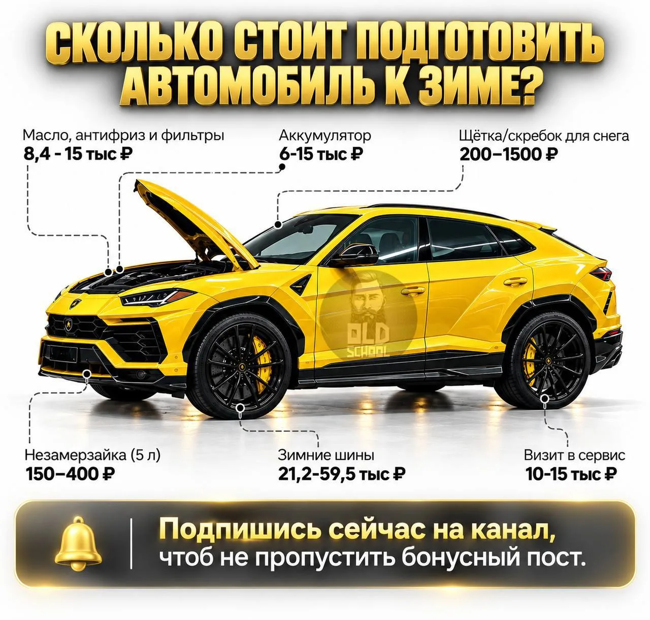 Подписчики посчитали: нормальная подготовка авто к зиме — резина, жидкости, диагностика...