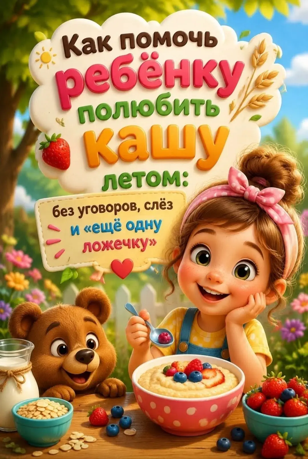 ✅✍️Родителям на заметку.

☀️🥣Лето — время лёгких завтраков и новых вкусовых открытий!
👶Заметили, ч