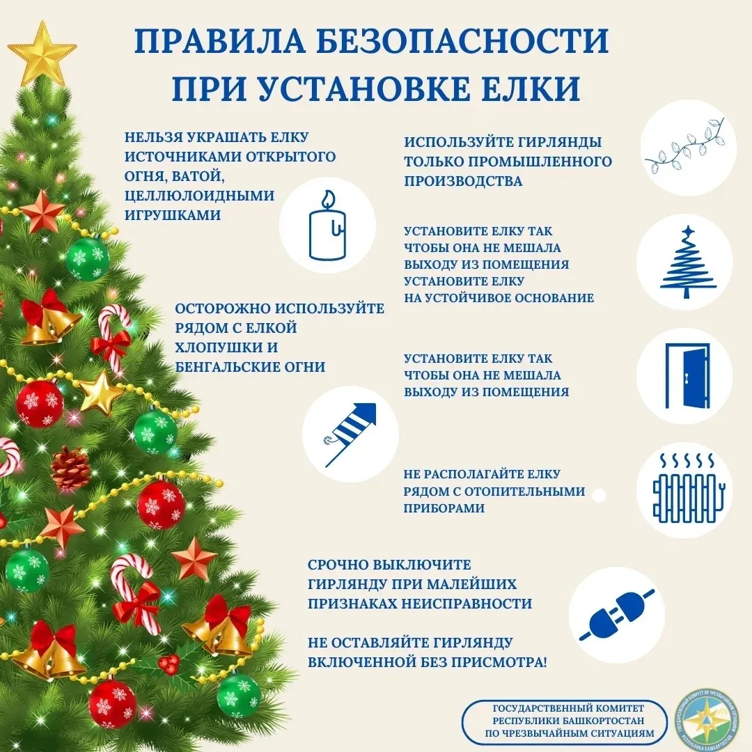 правила установки новогодней елки