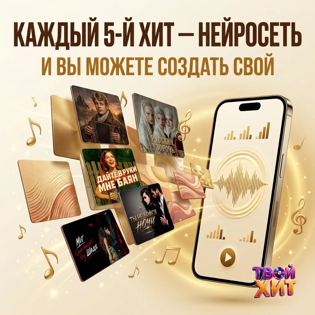 🎧 А вы знали, что каждый пятый хит в чартах сейчас создан нейросетью? 🤯
