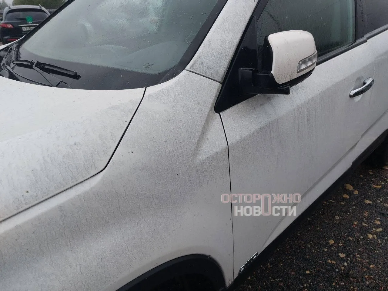 Машины жителей Петербурга покрылись копотью после крупного пожара в Шушарах.
