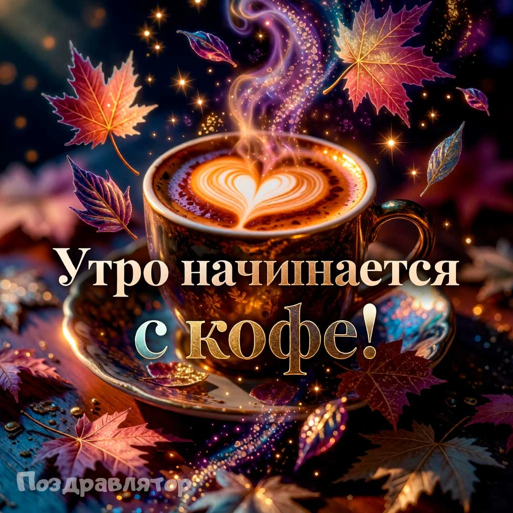 С добрым утром! Желаю тебе спокойного и доброго дня ☕