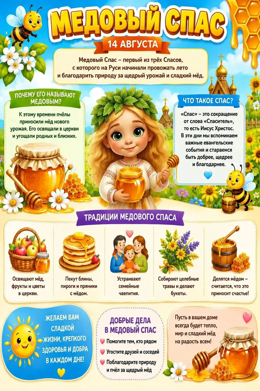 🍯 С Медовым Спасом, дорогие друзья!