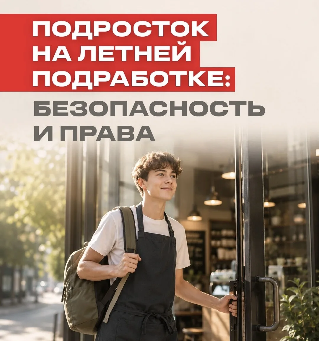 ☀️Лето — время, когда многие подростки ищут первую подработку. Но она обязательно должн...