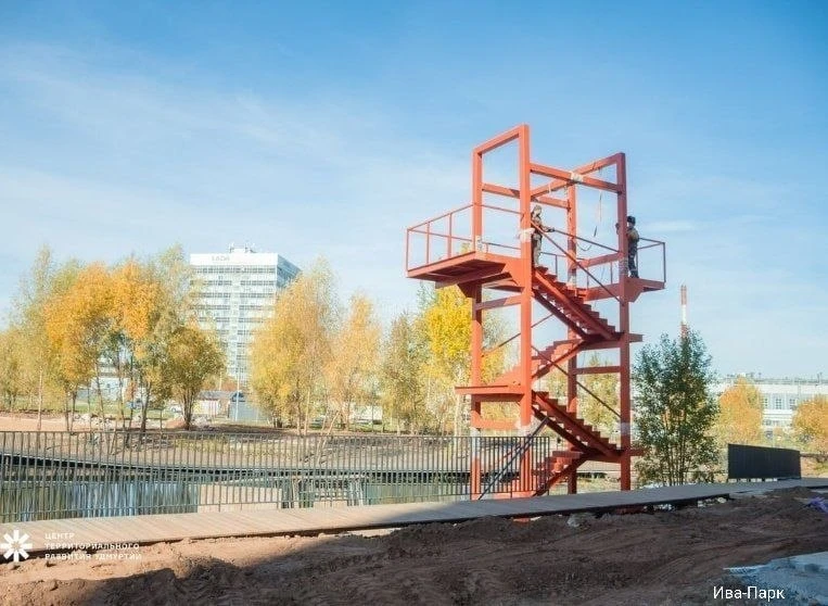 📷 Смотровую вышку открыли в «Ива-парке» в Ижевске