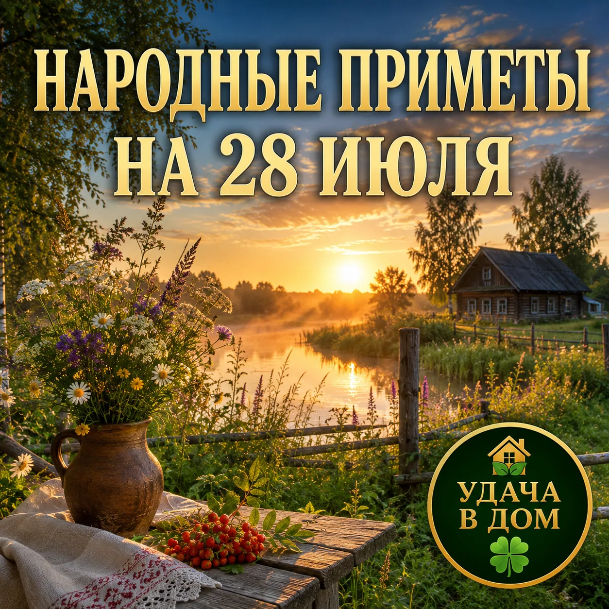 🌿 Народные приметы на 28 июля

28 июля в народном календаре связывали с днем Кирика и Улиты. Наши п