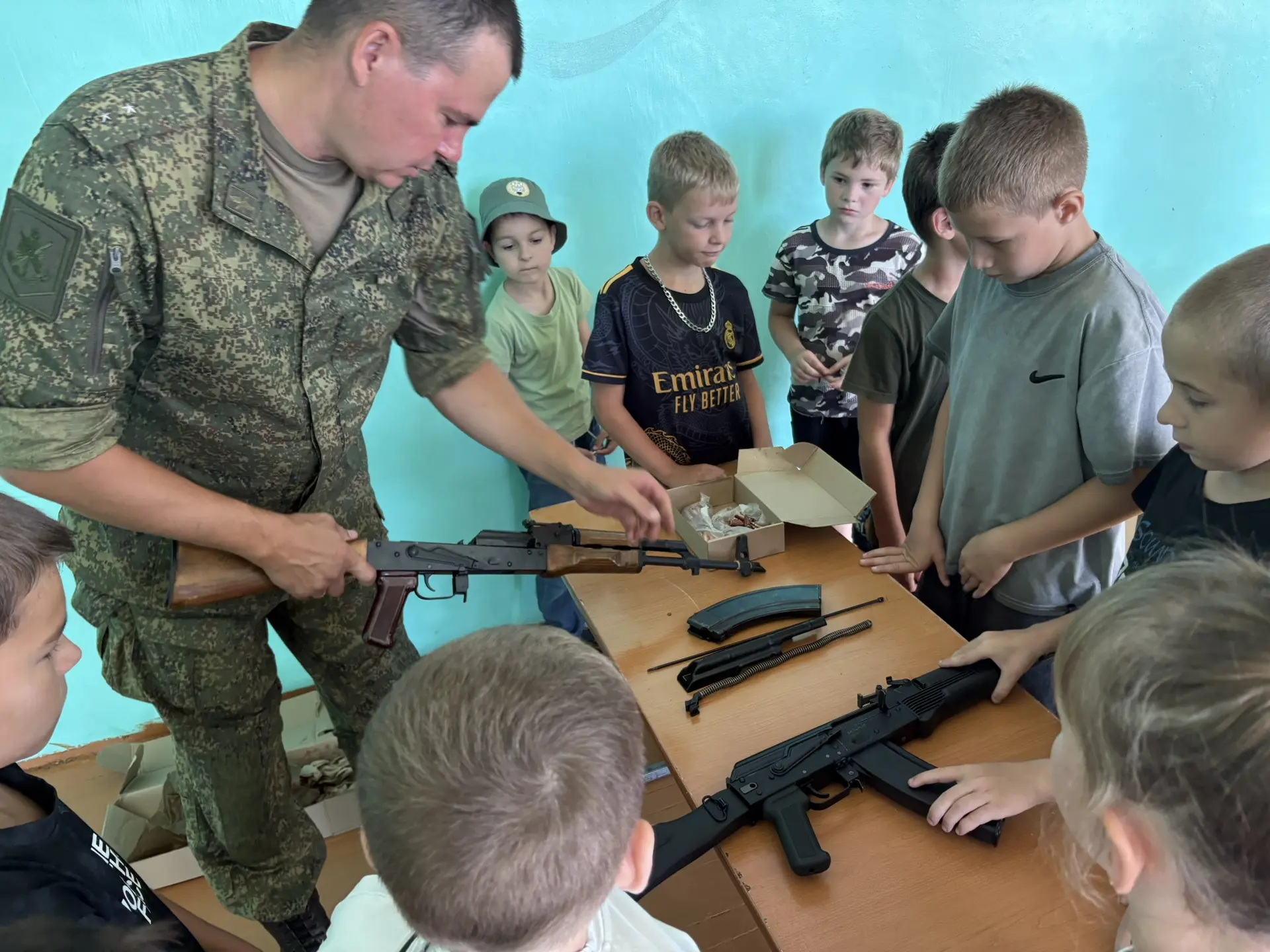 🇷🇺Военно‑патриотическая смена для воспитанников детского спортивного центра с. Яковлевка