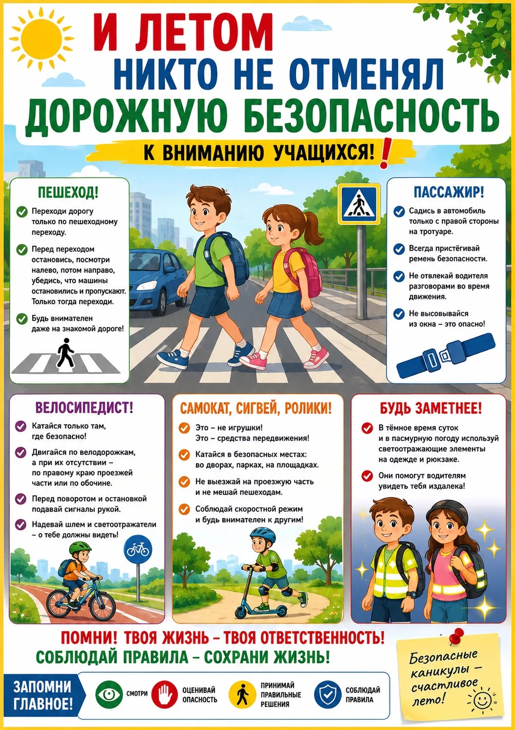 РУБРИКА БЕЗОПАСНОСТИ: про Летние движения (очень активные):