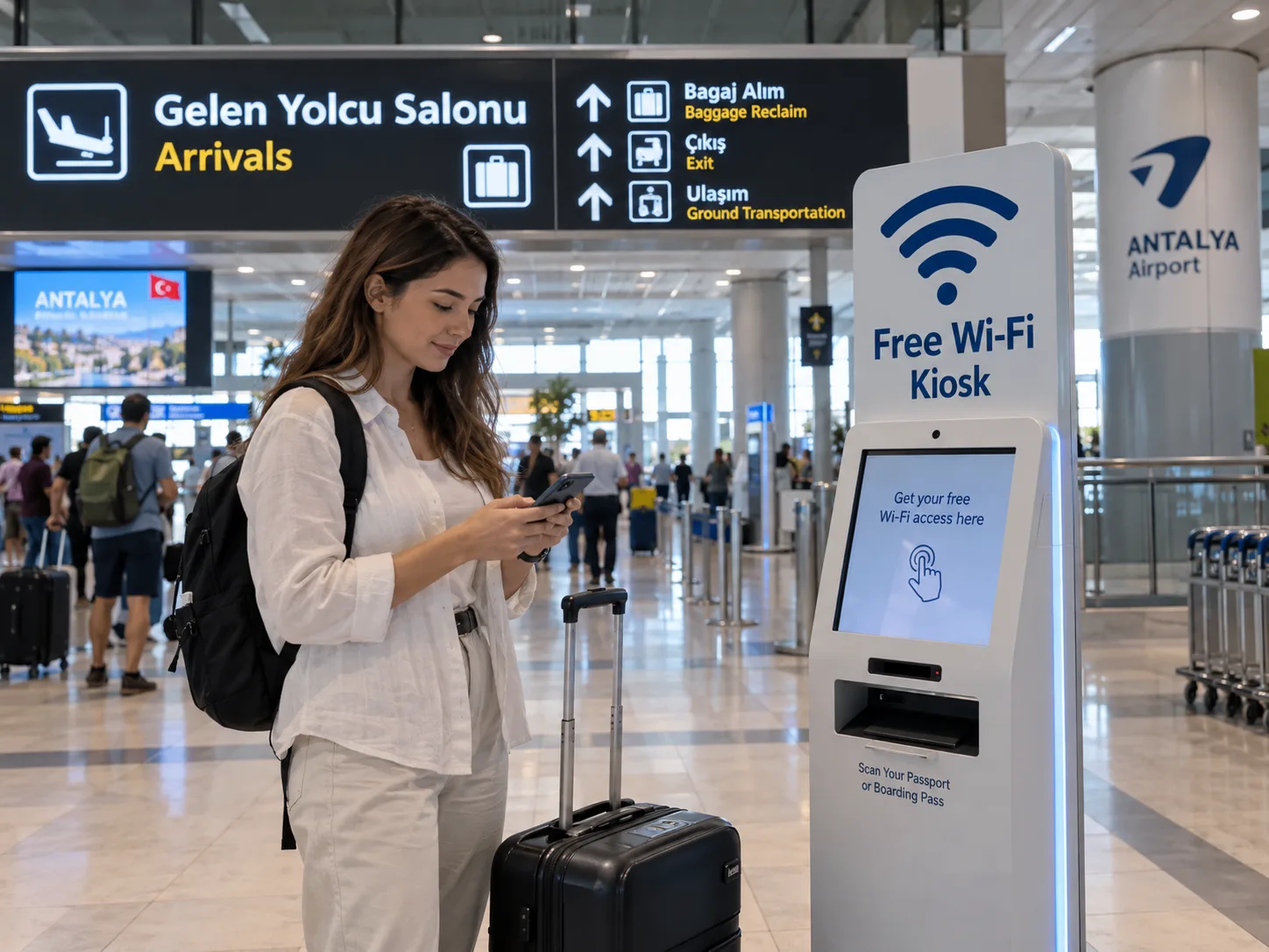 Бесплатный Wi-Fi в аэропорту Антальи: короткая инструкция