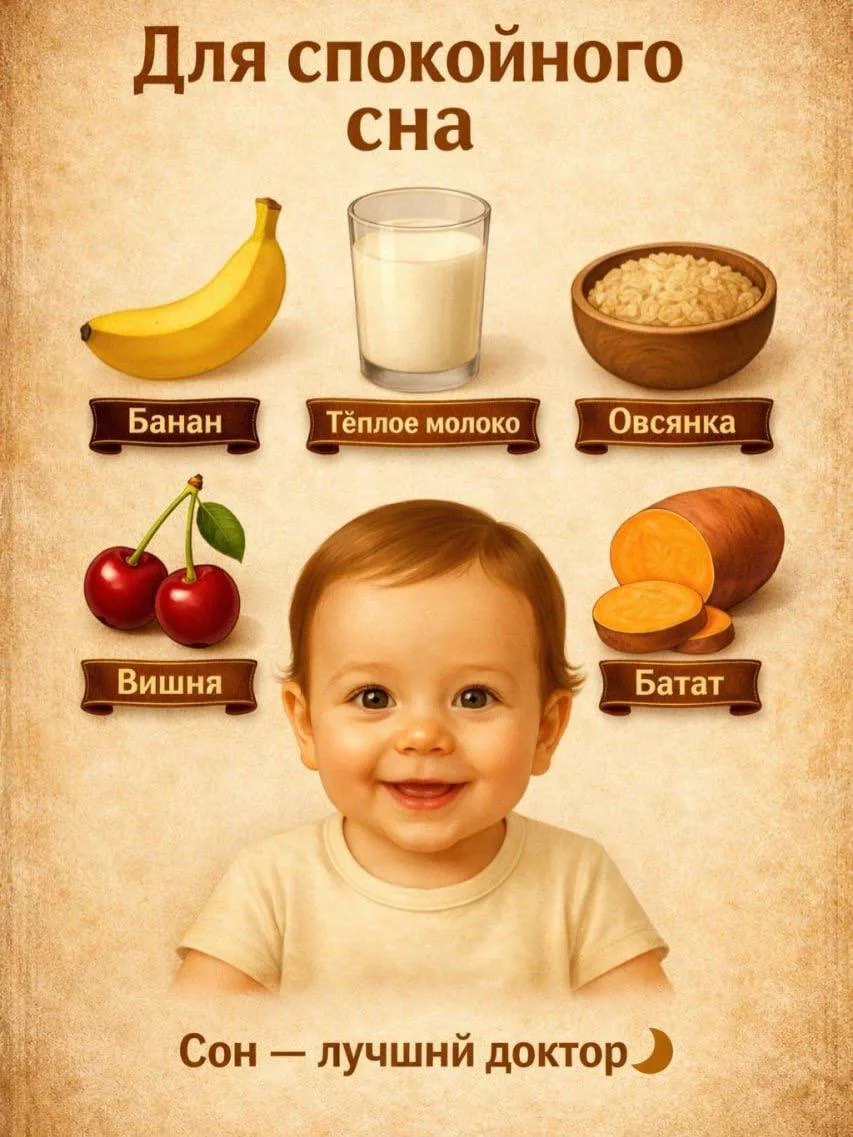Полезные продукты для развития и здоровья малыша 👶