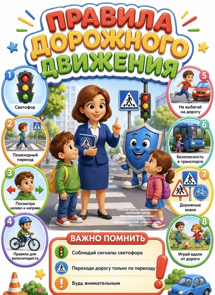 🚦Неделя безопасности: изучаем Правила дорожного движения!