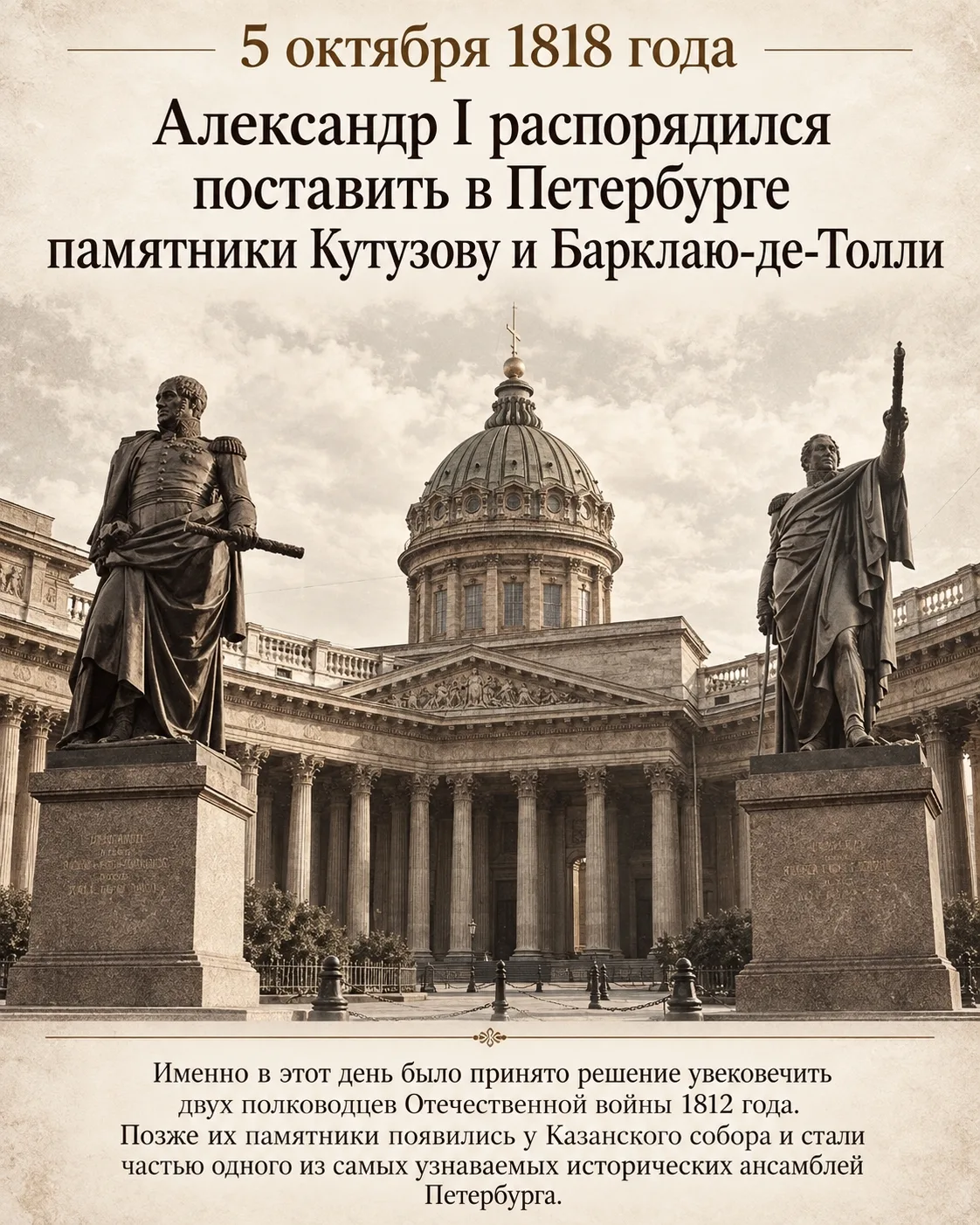 🔱Исторический день: В этот день было одобрено постановление о возведении известных пам...