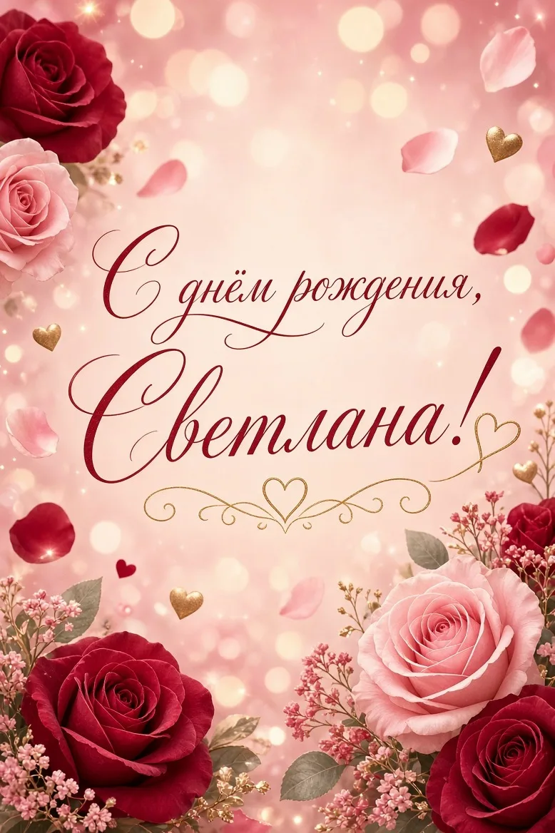 Света, с днём рождения.