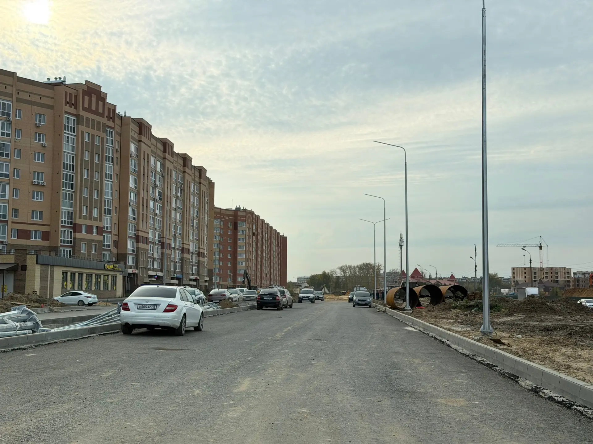 🚧В Йошкар-Оле на улице Водопроводной ведётся строительство дороги на участке от улицы ...