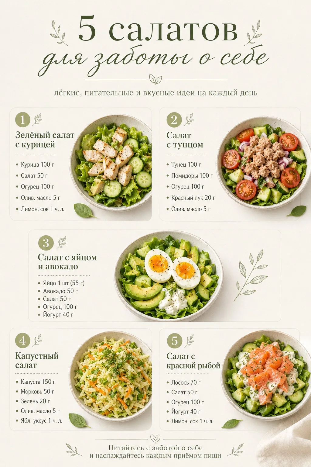 🥗 В прошлом посте мы разобрали, как работает принцип сбалансированной тарелки:
овощи, белок, сложны
