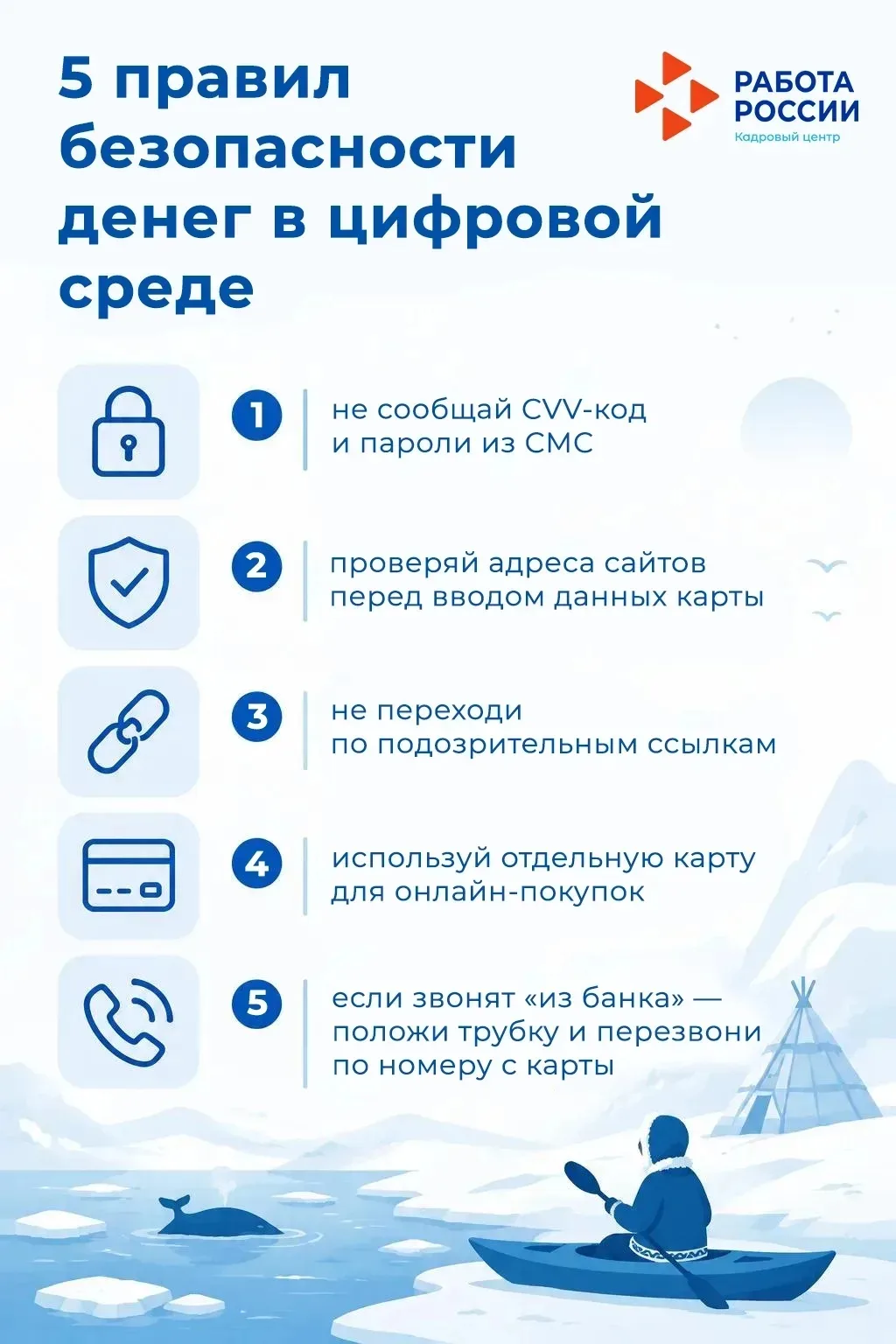 📱 Безопасность денег в цифровой среде: учим защищать свои финансы

Специалисты Кадрового центра про