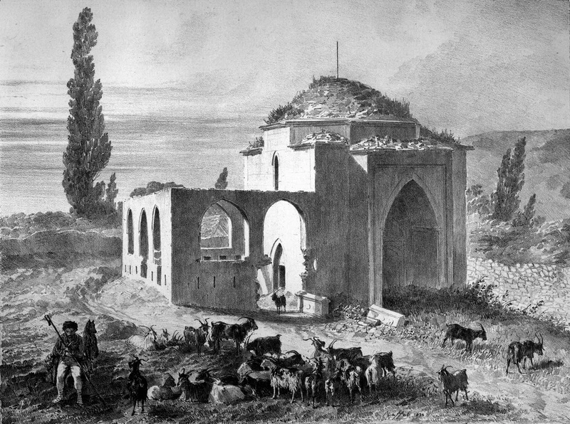 Гравюра Эски-Дюрбе, созданная Огюстом Раффе в 1838 году, передаёт атмосферу историческо...