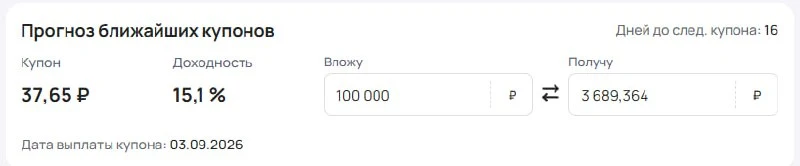 Купоны до 18,75%, которые могут прийти вам на счет 3 сентября