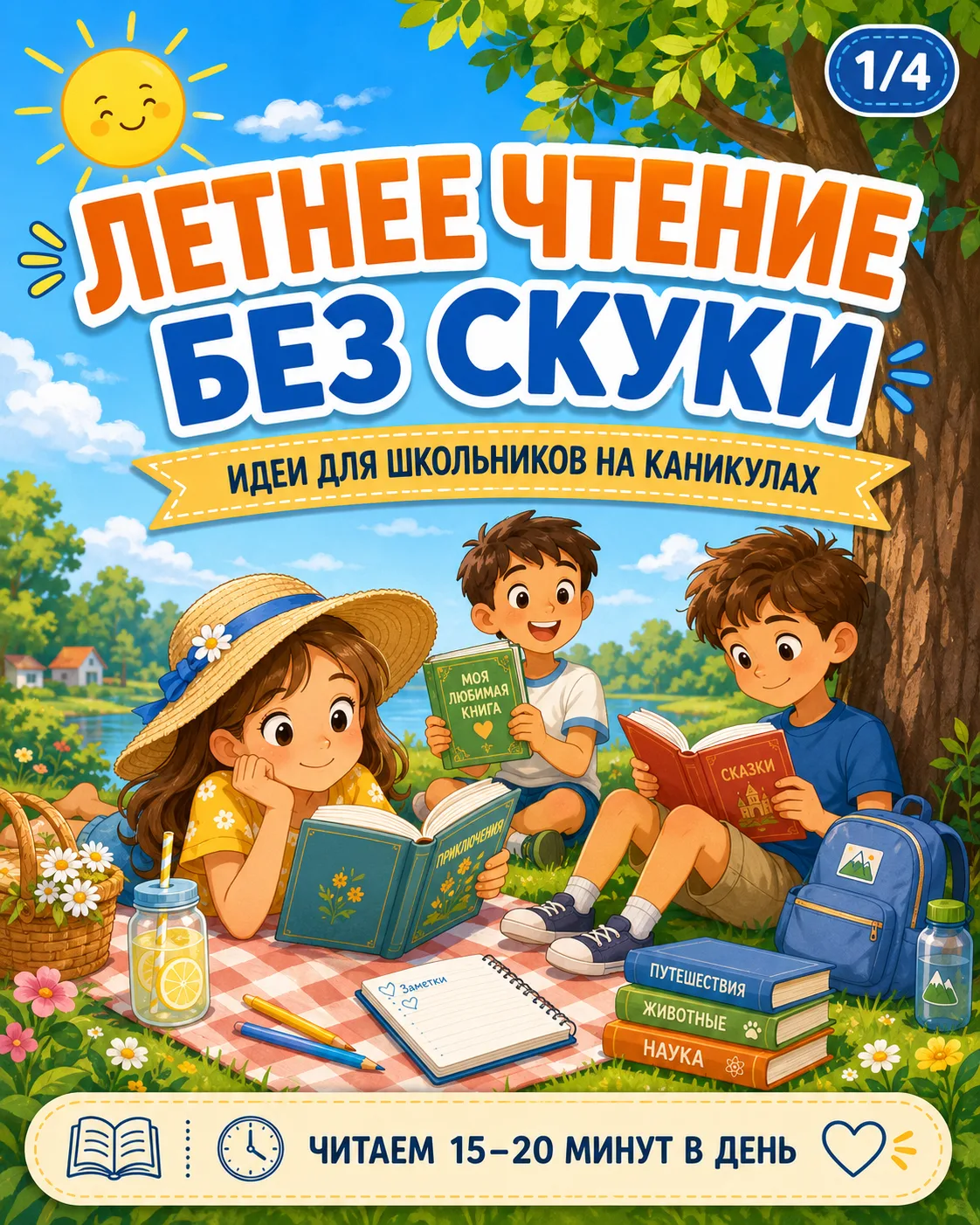 Летние каникулы — прекрасное время, чтобы отдохнуть от телефонов и планшетов, больше двигаться, обща