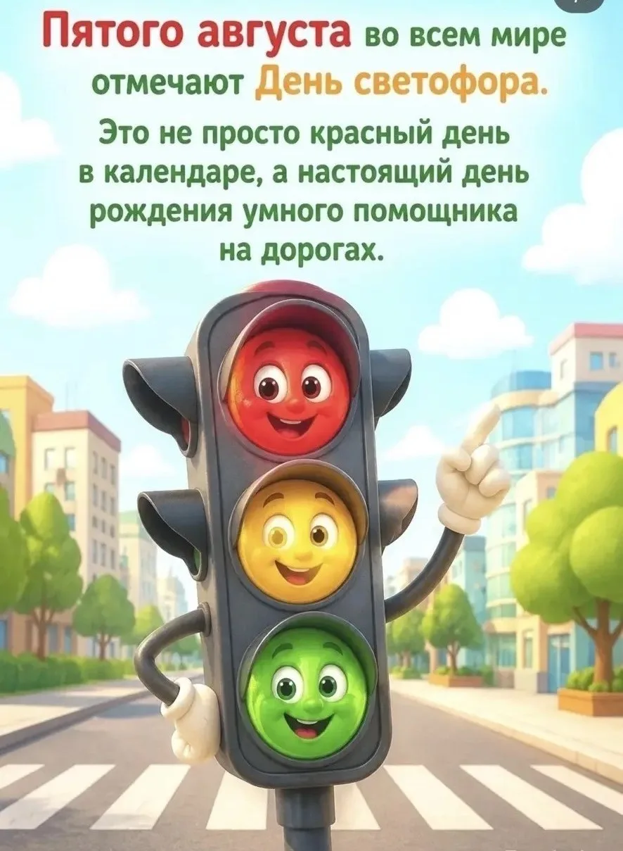 ❗️❗️❗️5 августа отмечается Международный день Светофора! 🚦