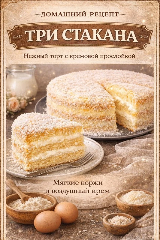 УБИРАЕМ КУХОННЫЕ ВЕСЫ — СЕГОДНЯ ВСЁ БУДЕТ ПО ТРЁМ СТАКАНАМ! ЛЁГКИЙ КЕФИРНЫЙ БИСКВИТ С К...