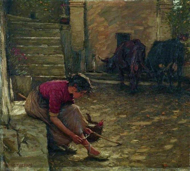 Генри Херберт Ла Танг "Выход с коровами" 1924