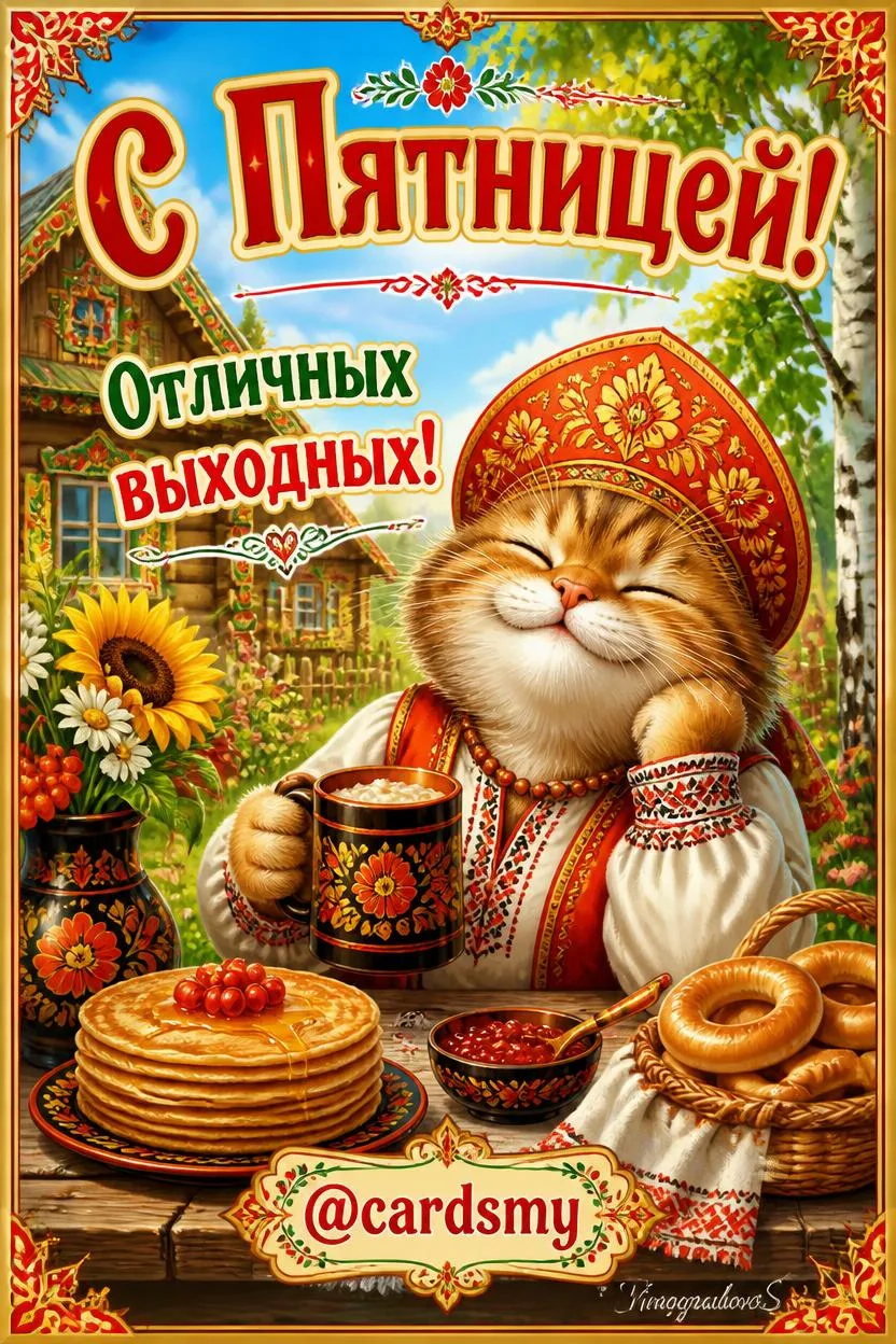 С пятницей! 
@cardsmy