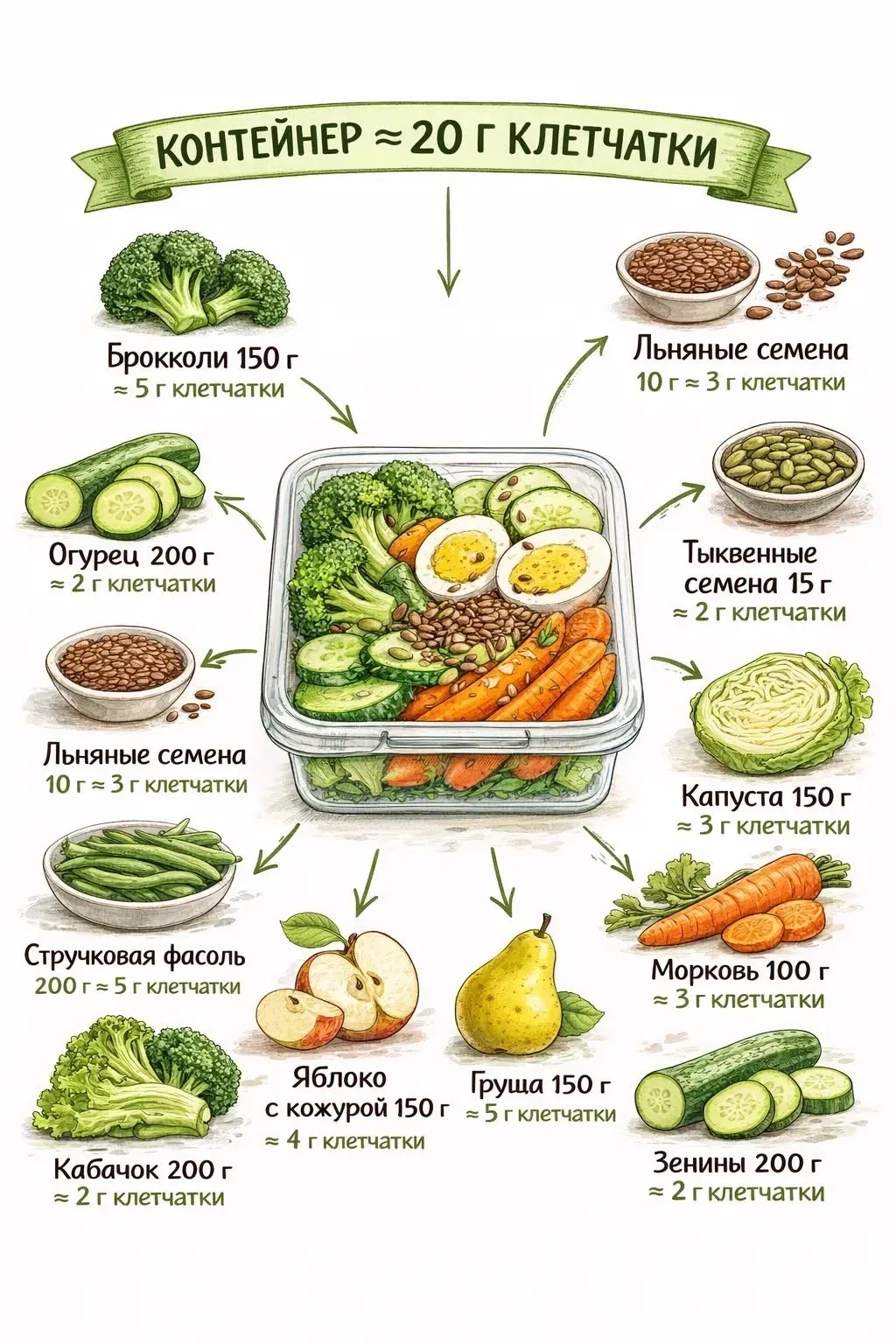 Наше питание 🥗

Овощи и клетчатка: ключ к лёгкости и отличному самочувствию!

📌Давайте поговорим о