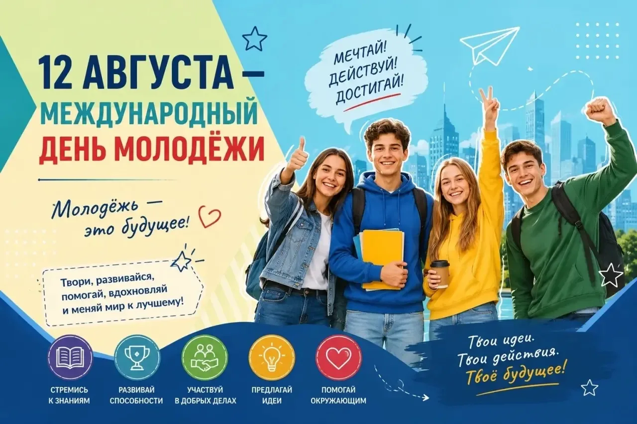 🌟 12 августа — Международный день молодёжи 🌟