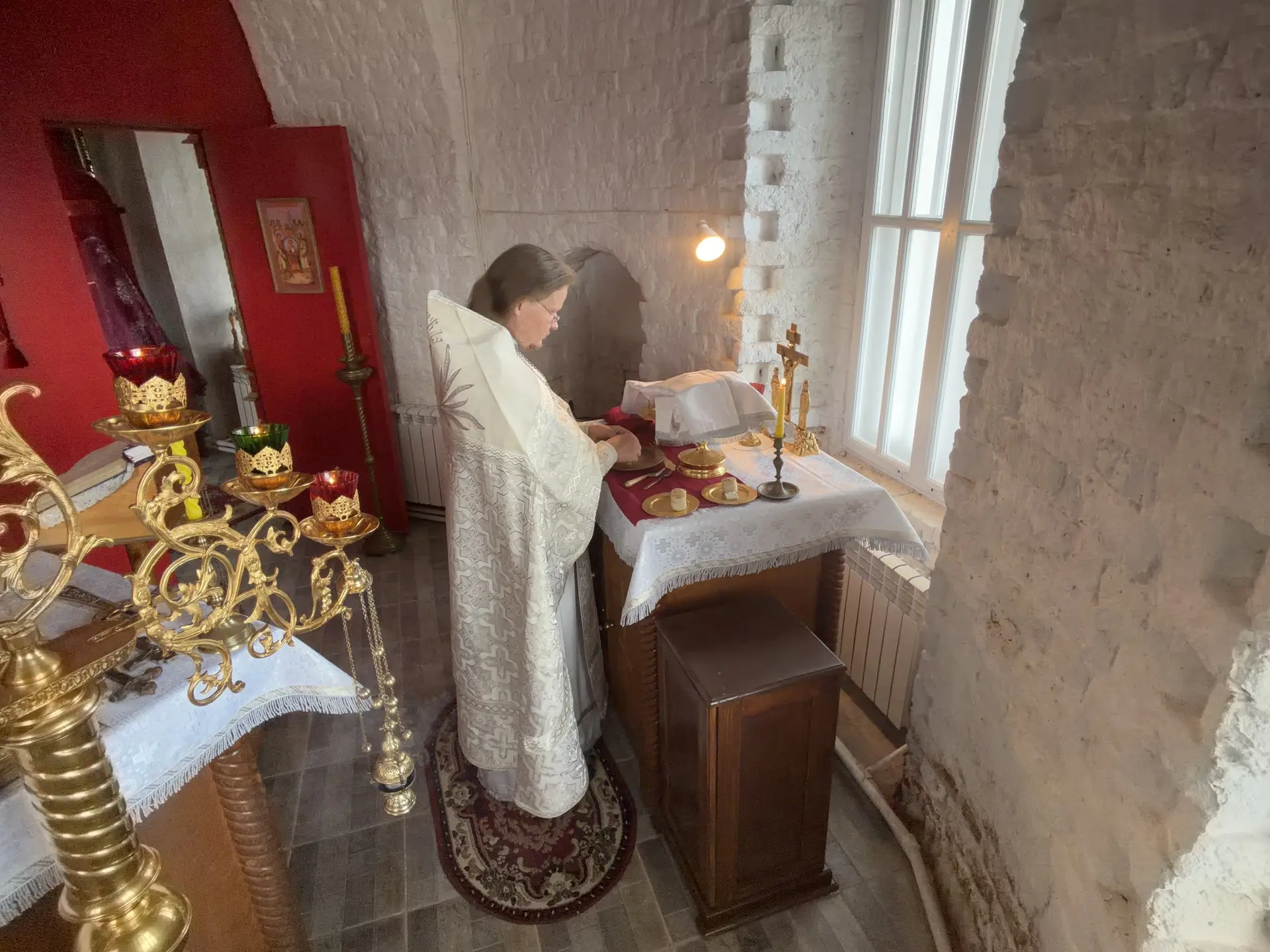 Праздничная служба в день Преображения Господня.