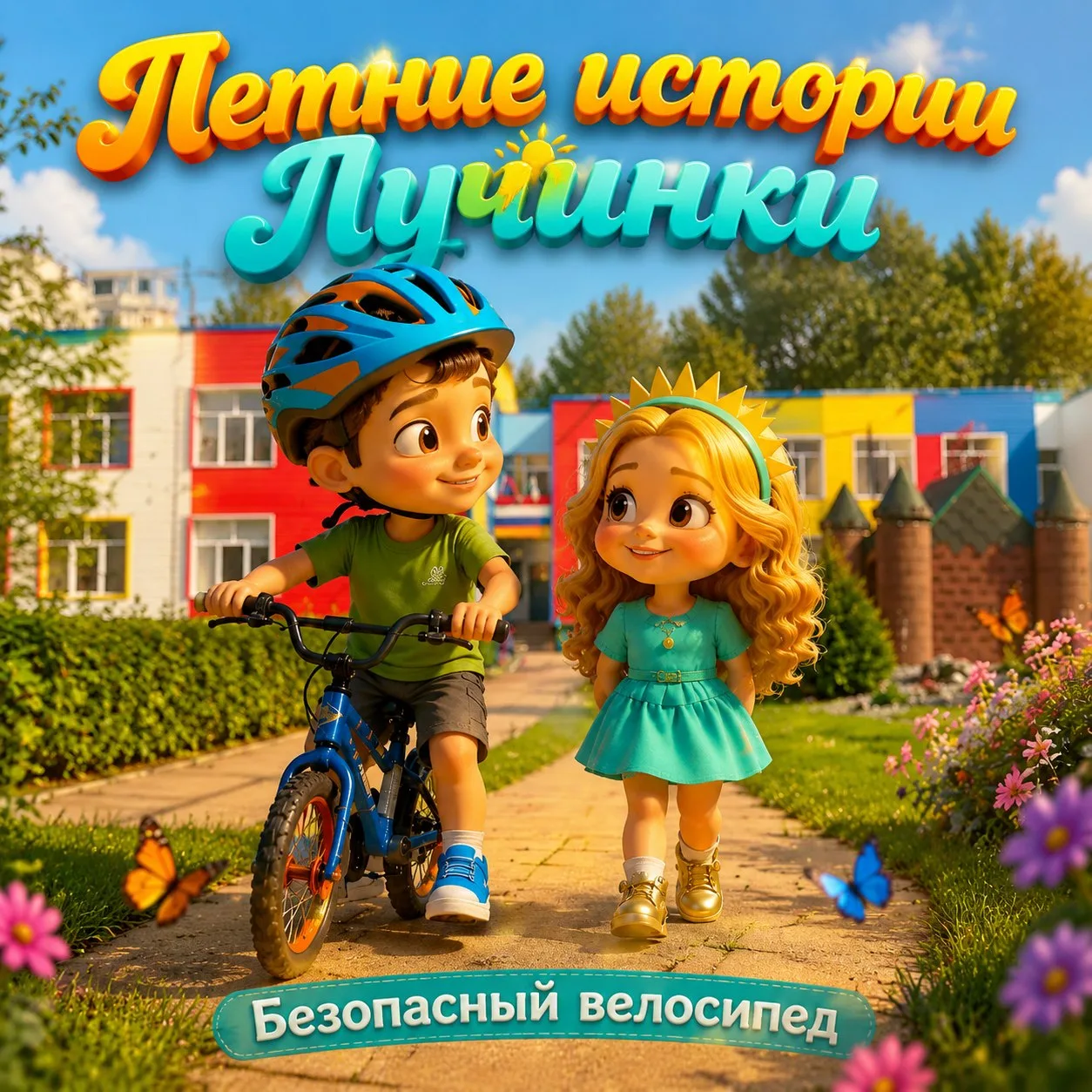 💥  Лучинка приглашает на премьеру!🚲🚦
🚲 Вместе с Артёмом она отправилась на велосипедную прогулку