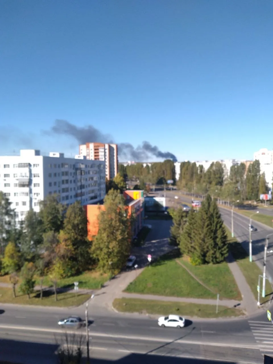 В районе села Богословка около 10 часов утра начался пожар на базе вторичного сырья - в...