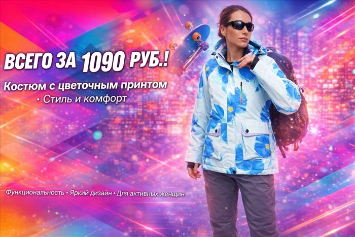 Горнолыжный костюм за 1 090 ₽!