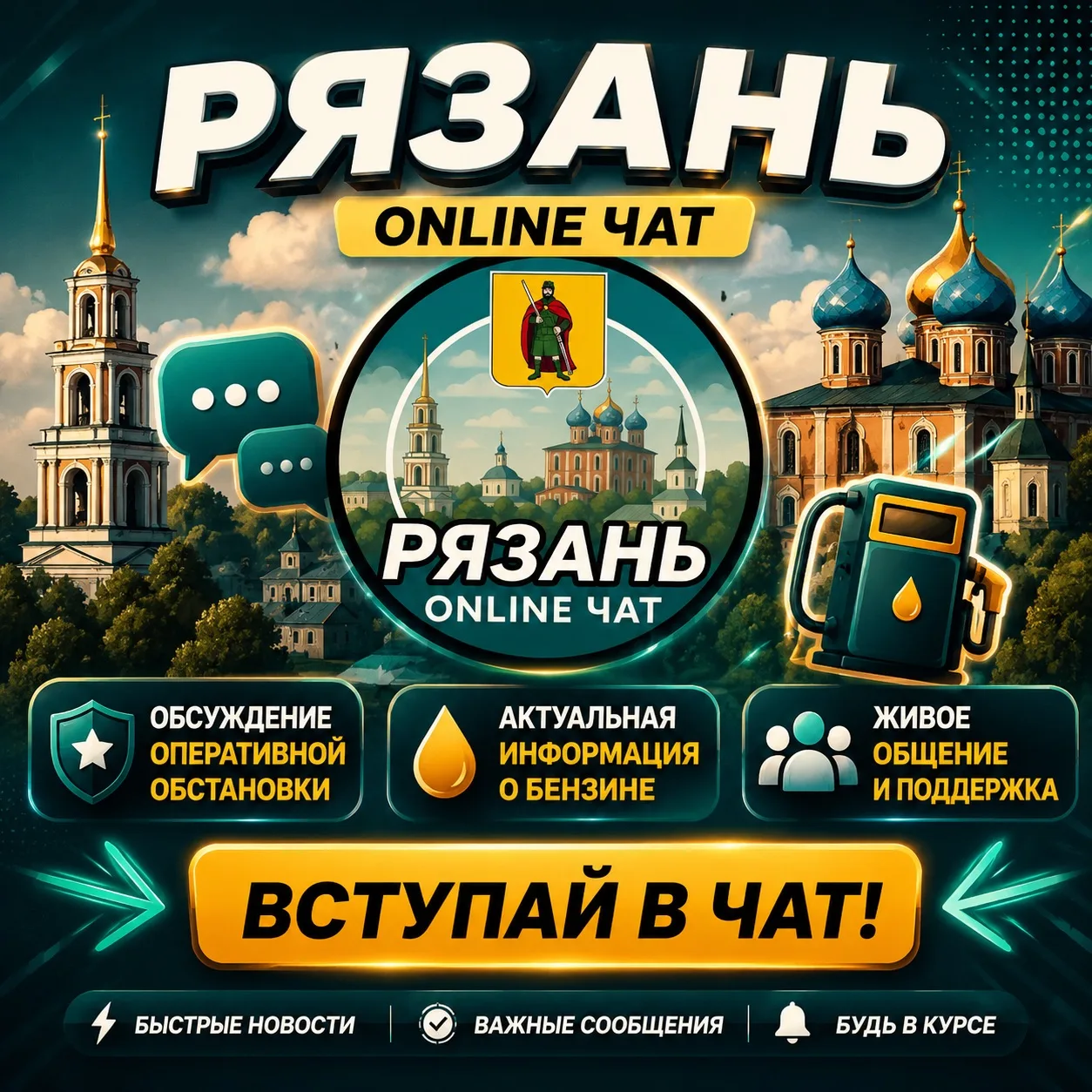 💬 Рязань: Живое общение и актуальная обстановка! 🗣️