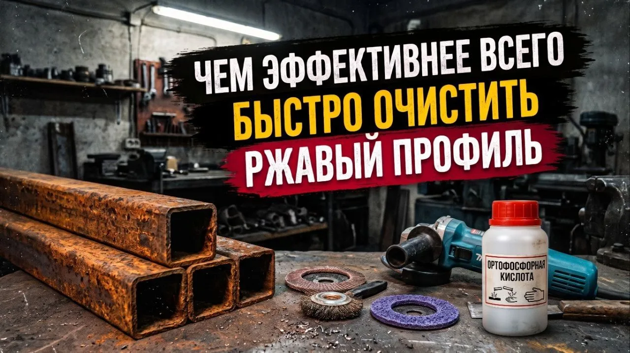 Чем Быстрее и Качественнее подготовить Металл ? Профиль под ПОКРАСКУ !