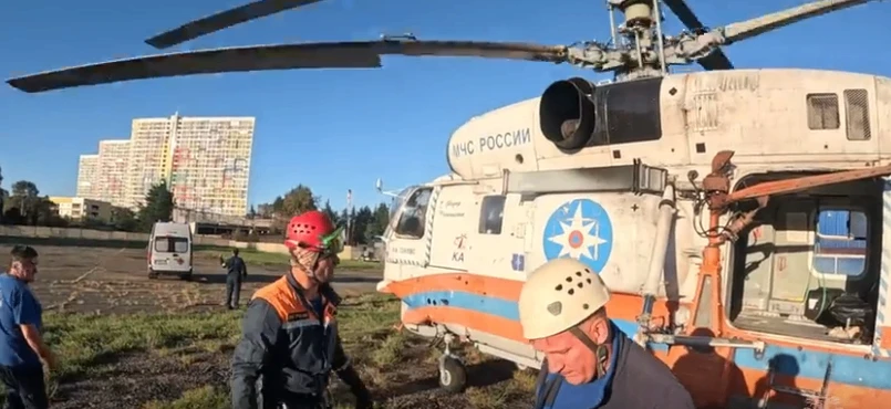 Спасатели Южного регионального поисково-спасательного отряда (ЮРПСО) и авиазвена Южного...