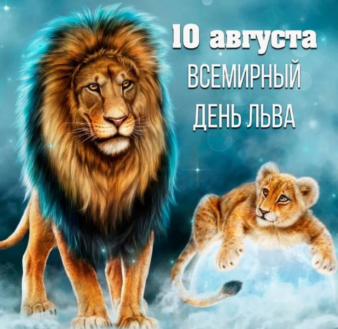 10 Августа - День Льва 🦁