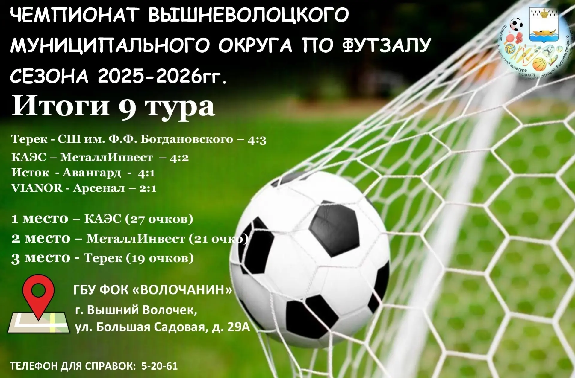 02 и 04 февраля в ГБУ ФОК "Волочанин" состоялись матчи 9 тура Чемпионата Вышневолоцкого...