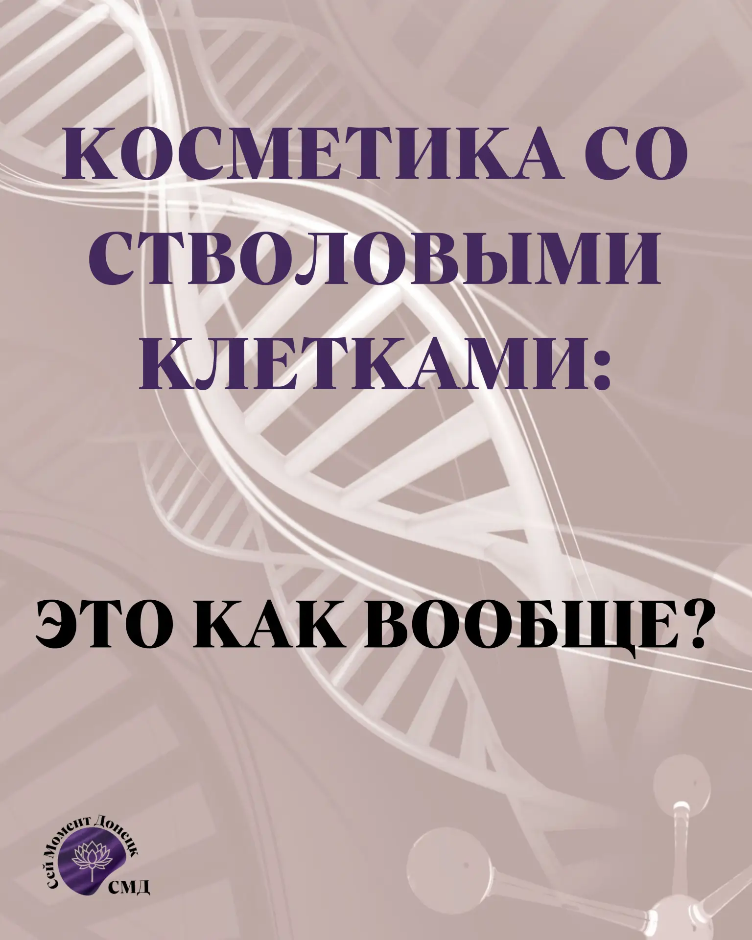 🧬 КОСМЕТИКА СО СТВОЛОВЫМИ КЛЕТКАМИ – ЭТО КАК ВООБЩЕ?
