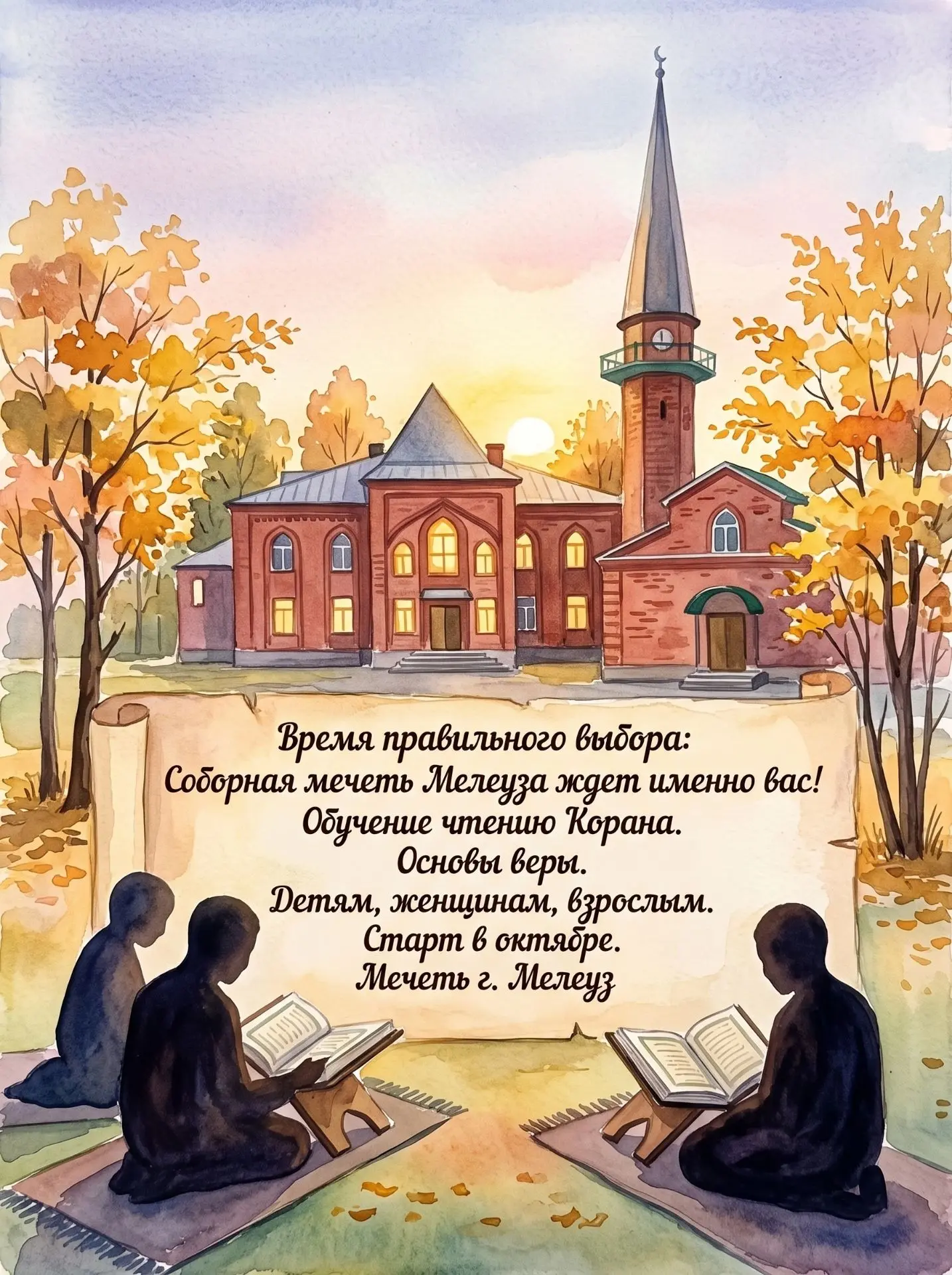Соборная мечеть города Мелеуз объявляет о старте ежегодных уроков, которые помогают обр...