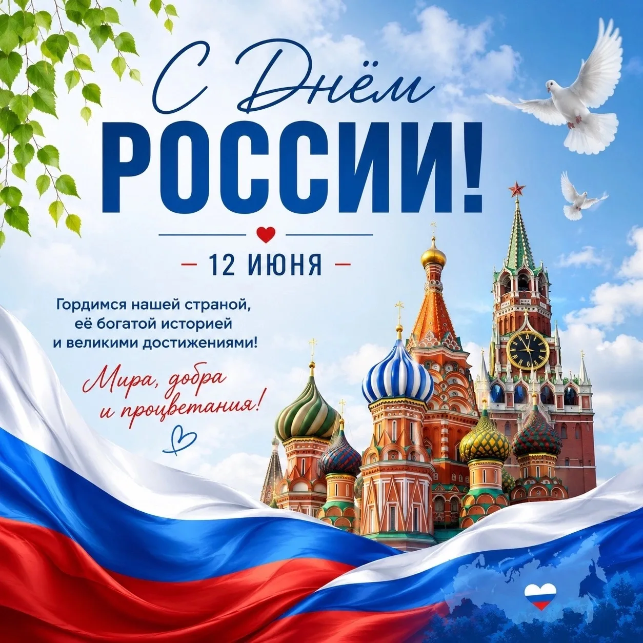 Дорогие друзья!😊

От всей души поздравляем вас с Днём России!🇷🇺🇷🇺

У каждого человека есть своё
