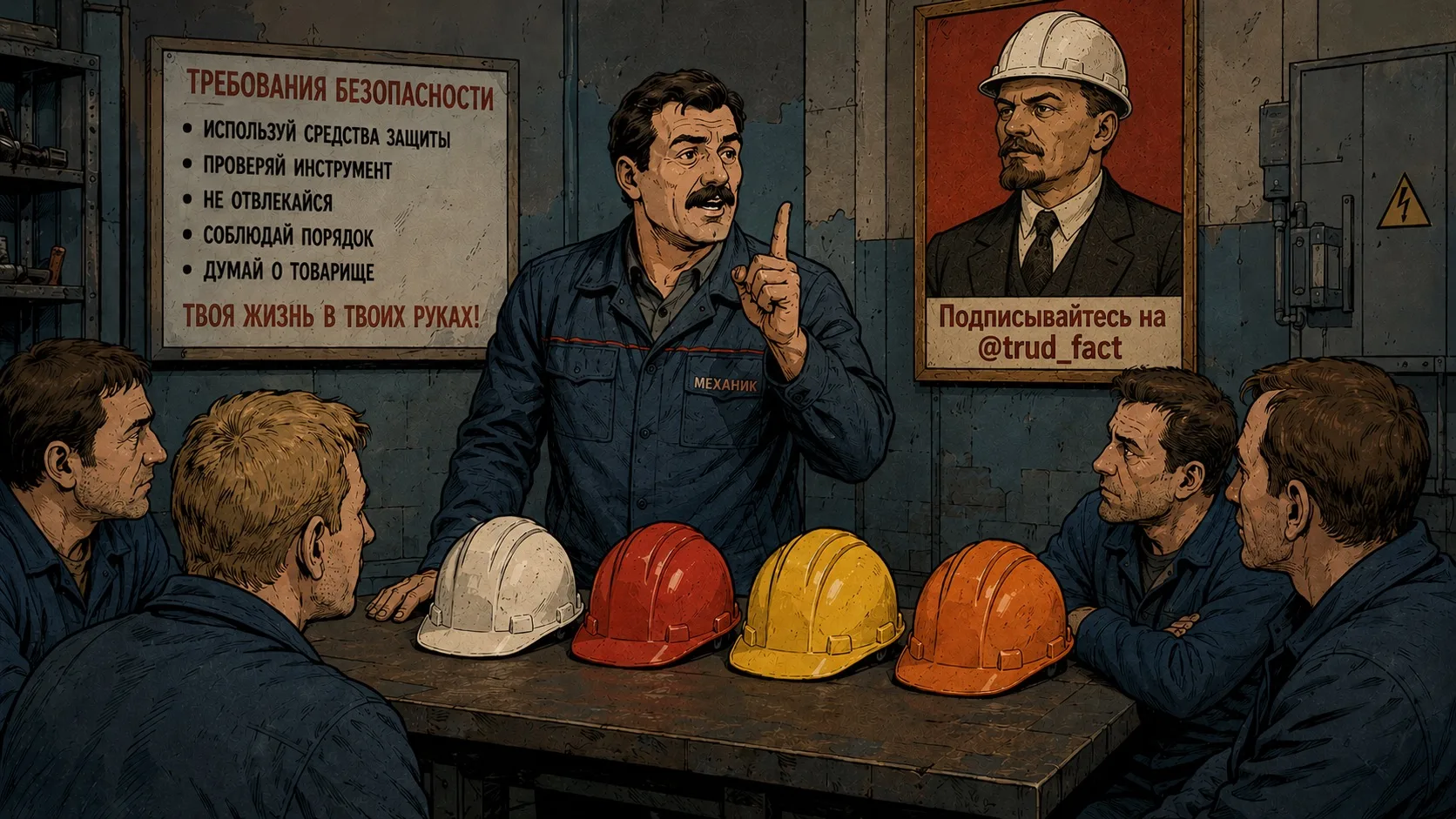 ⠀ 👷 ⠀ Цвета защитных касок и что они означают
⠀------

⠀ 👷‍♀️ ⠀ Раньше только по одному цвету каск