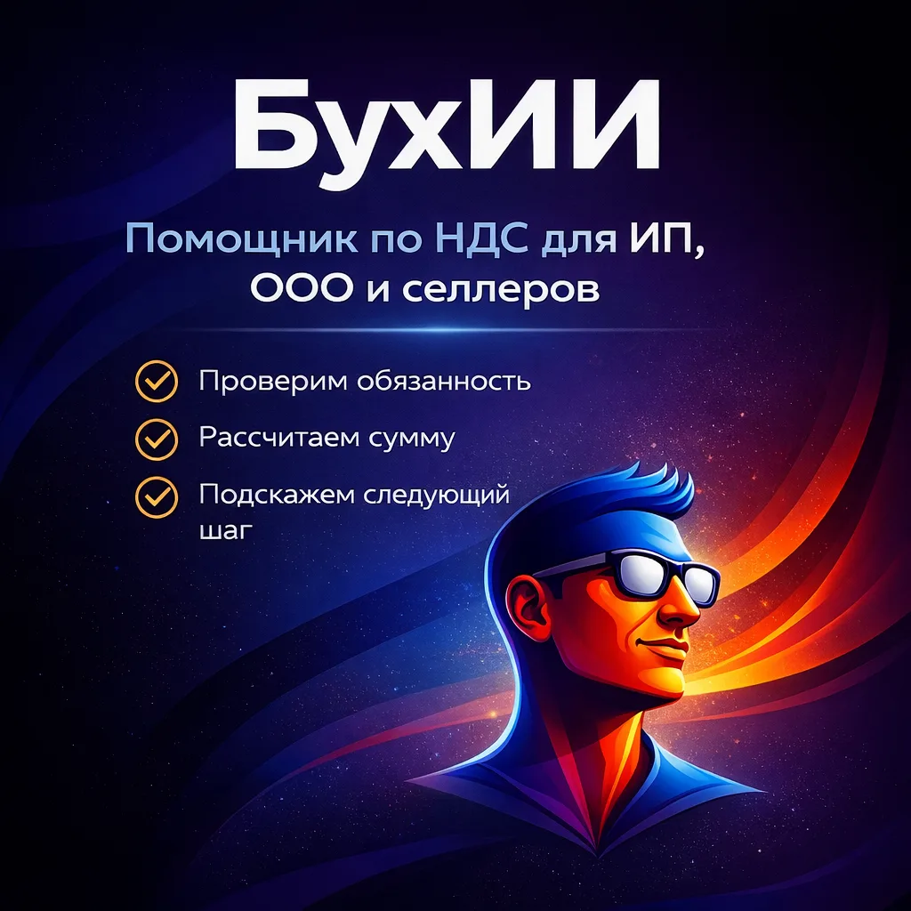 БухИИ — помощник по НДС для ИП, ООО и селлеров маркетплейсов