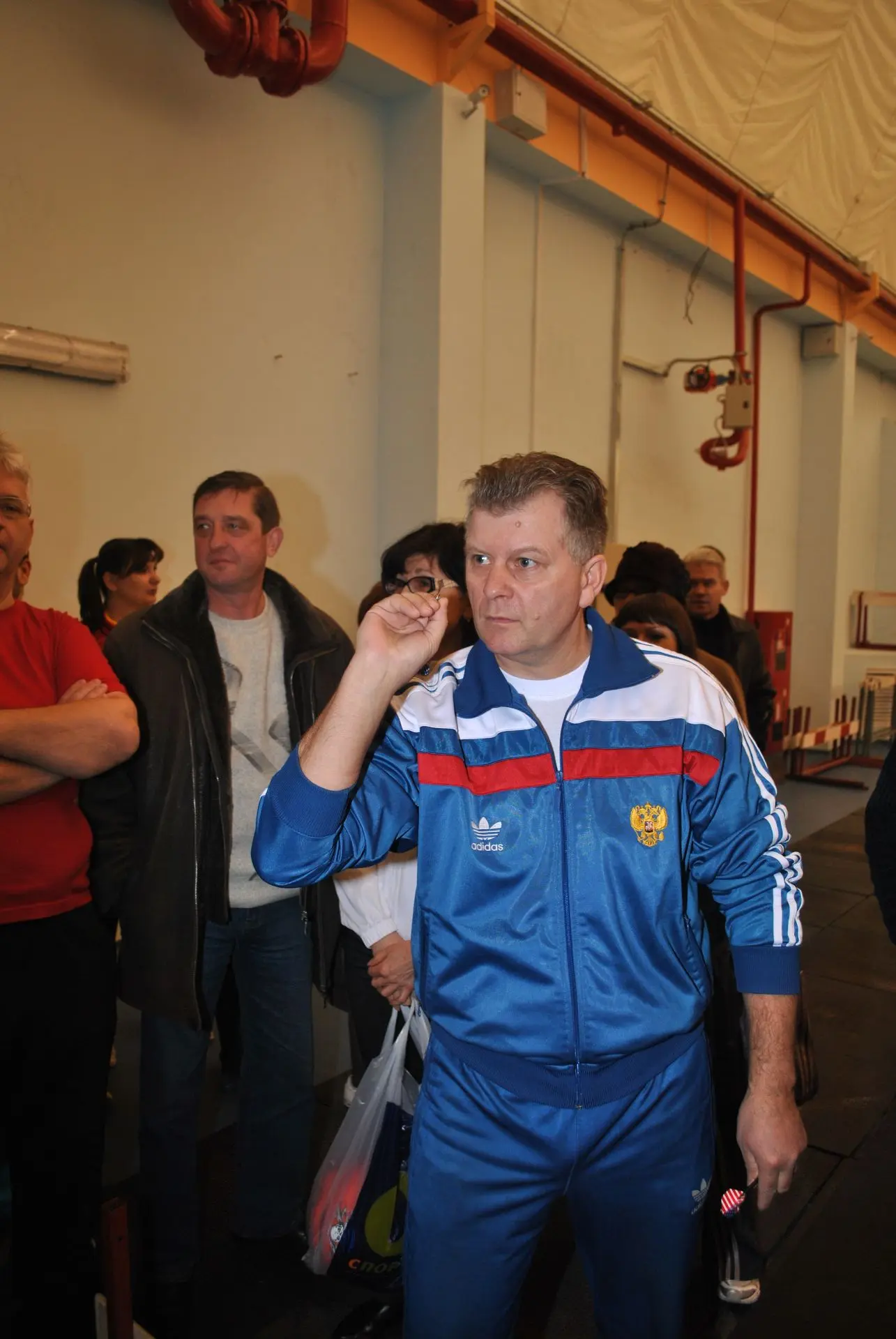 Во время соревнований между отделами администрации. 2012 год