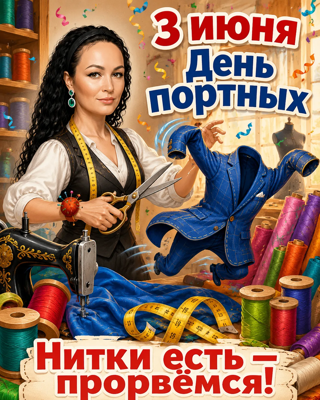 Сегодня, 3 июня — День портных!