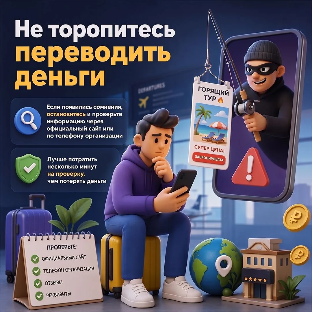 Отпуск – время отдыха, но именно в этот период мошенники становятся особенно активными. Они создают 