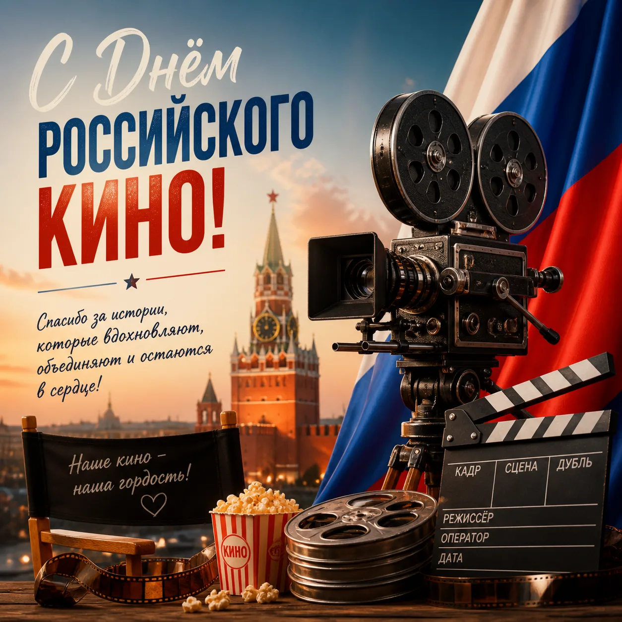 С Днём российского кино! 🎬