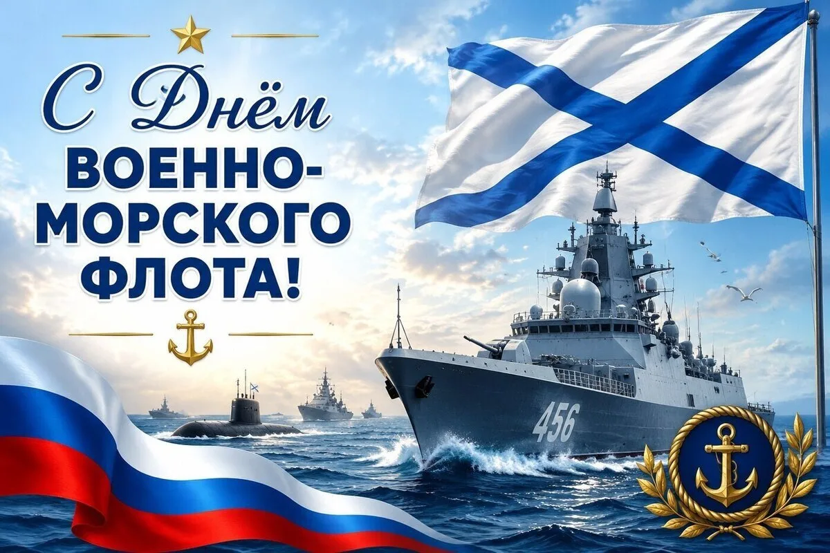 26 июля 2026 года наша страна отмечает один из самых величественных и любимых праздников — День ВМФ.
